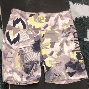 Calvin Klein Floral-Print High-Rise Bike Shorts